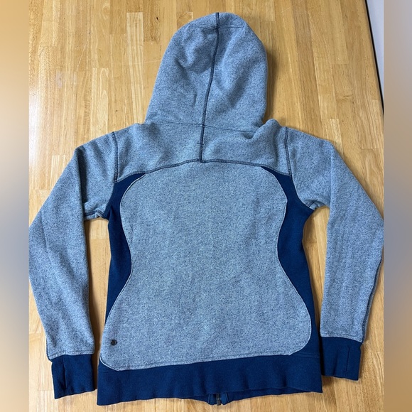 Lululemon Size 8 On The Daily Hoodie Full Zip Jacket Heathered Poseidon - Picture 12 of 16